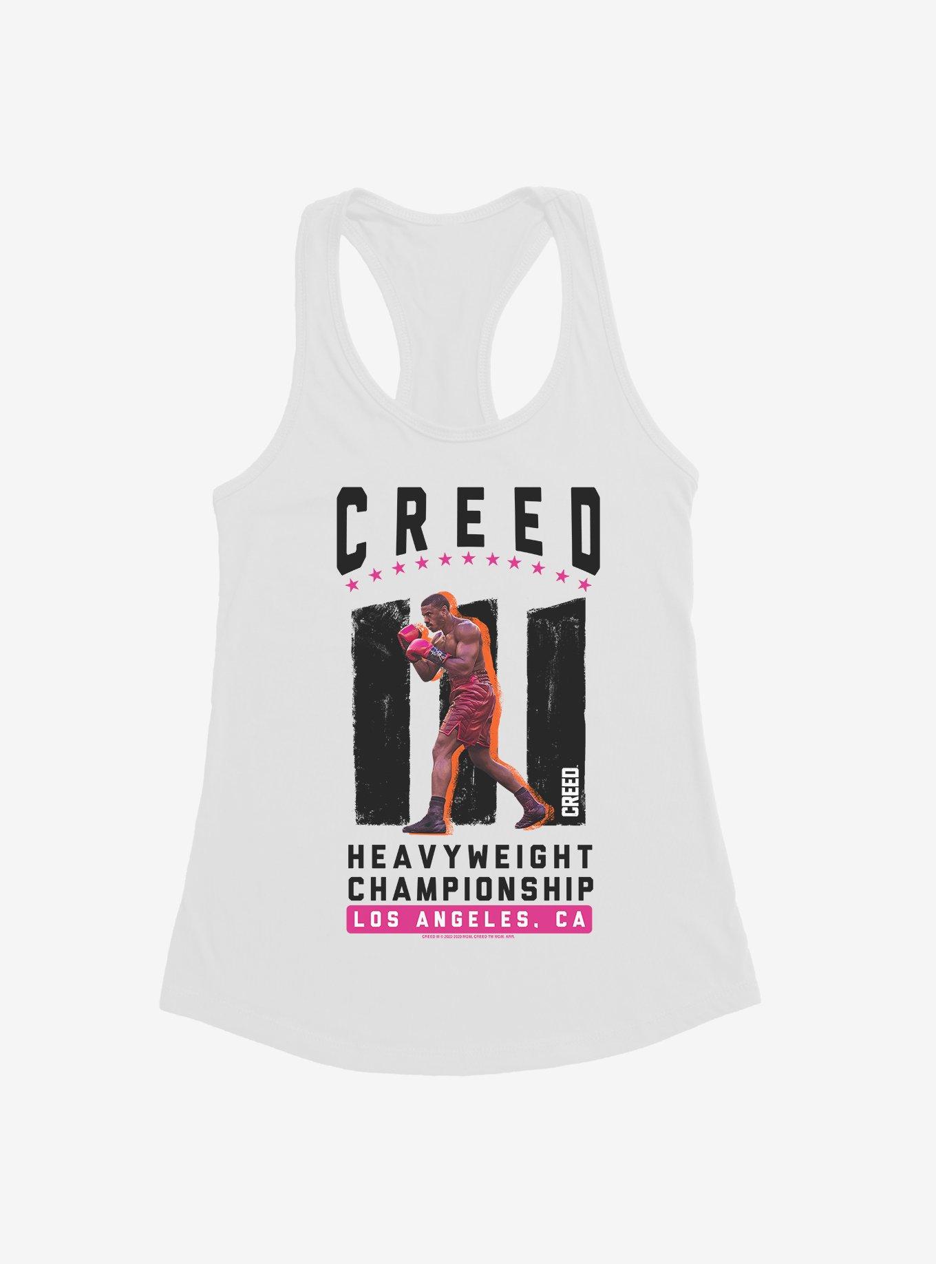 Creed III Heavyweight Championship LA Womens Tank Top, WHITE, hi-res