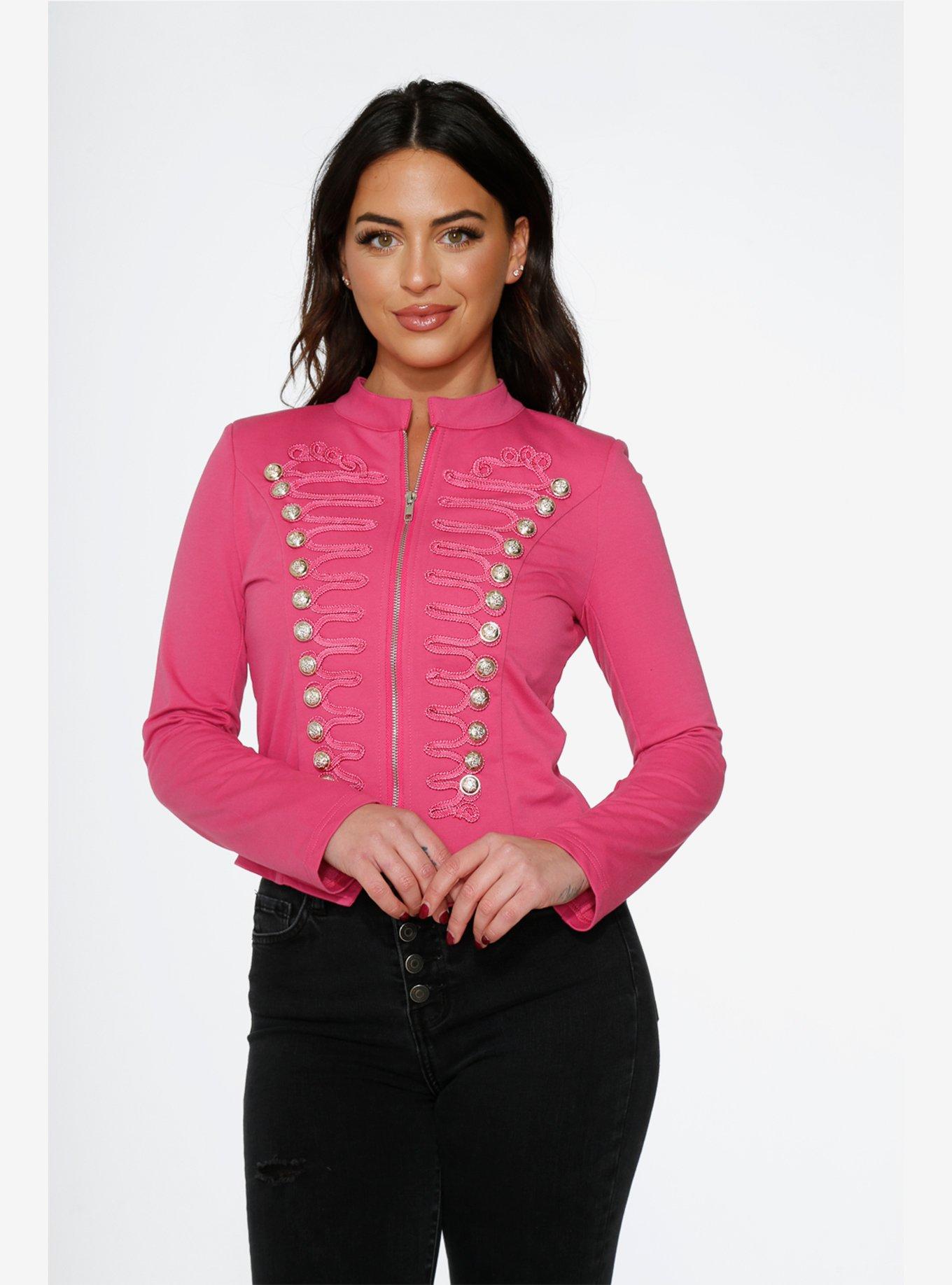 Tage af lektie På kanten Hot Pink Military Jacket | Hot Topic