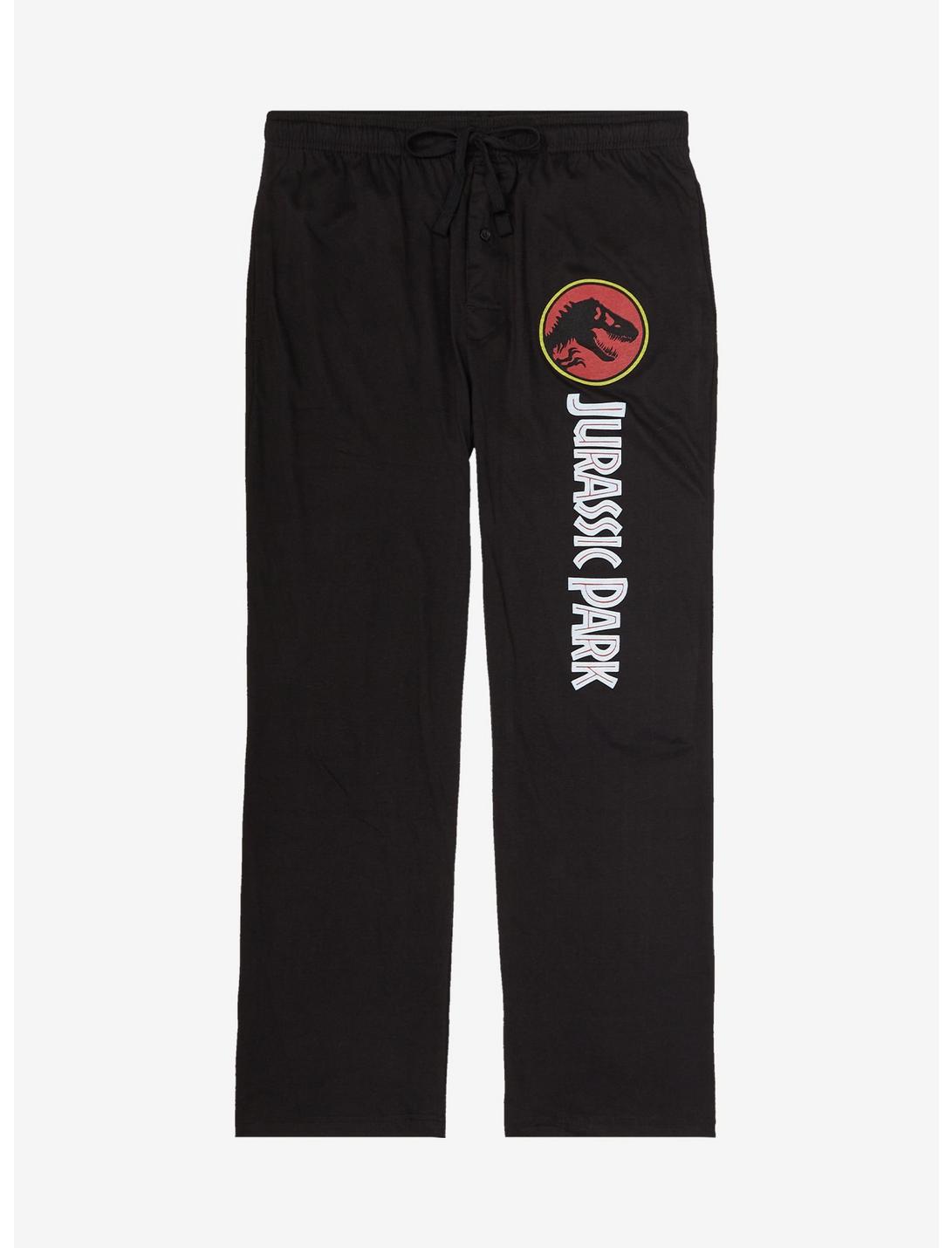 Jurassic Park Logo Sleep Pants - BoxLunch Exclusive, BLACK, hi-res