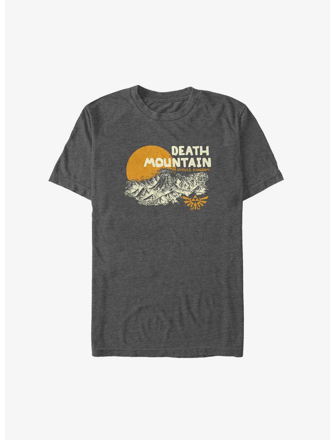 The Legend Of Zelda Death Mountain Big & Tall T-Shirt, CHAR HTR, hi-res