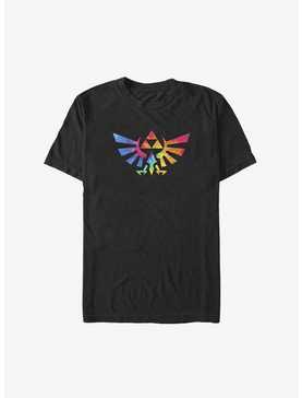 The Legend Of Zelda Multicolor Hyrule Crest Big & Tall T-Shirt, , hi-res