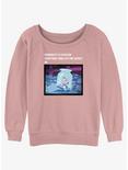 Disney Alice In Wonderland Anxiety Meme Womens Slouchy Sweatshirt, DESERTPNK, hi-res