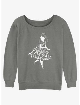 Disney Alice In Wonderland Not Alice Womens Slouchy Sweatshirt, , hi-res