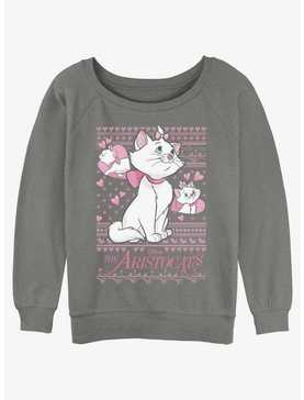Disney The Aristocats Marie Ugly Christmas Womens Slouchy Sweatshirt, , hi-res