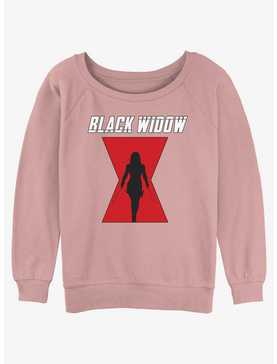 Marvel Black Widow Logo Womens Slouchy Sweatshirt, , hi-res