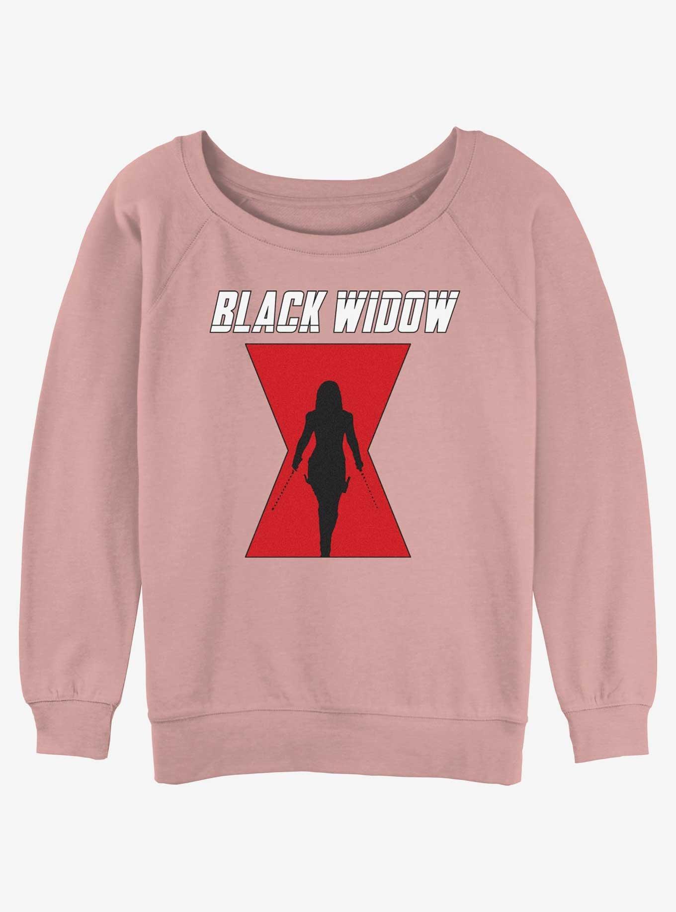 Marvel Black Widow Logo Womens Slouchy Sweatshirt, , hi-res