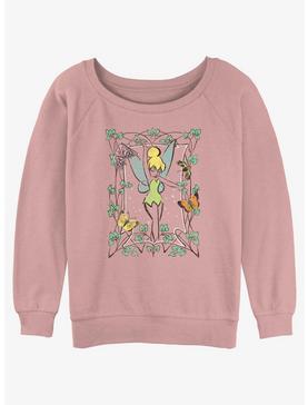 Disney Tinker Bell Framed Fairy Womens Slouchy Sweatshirt, , hi-res