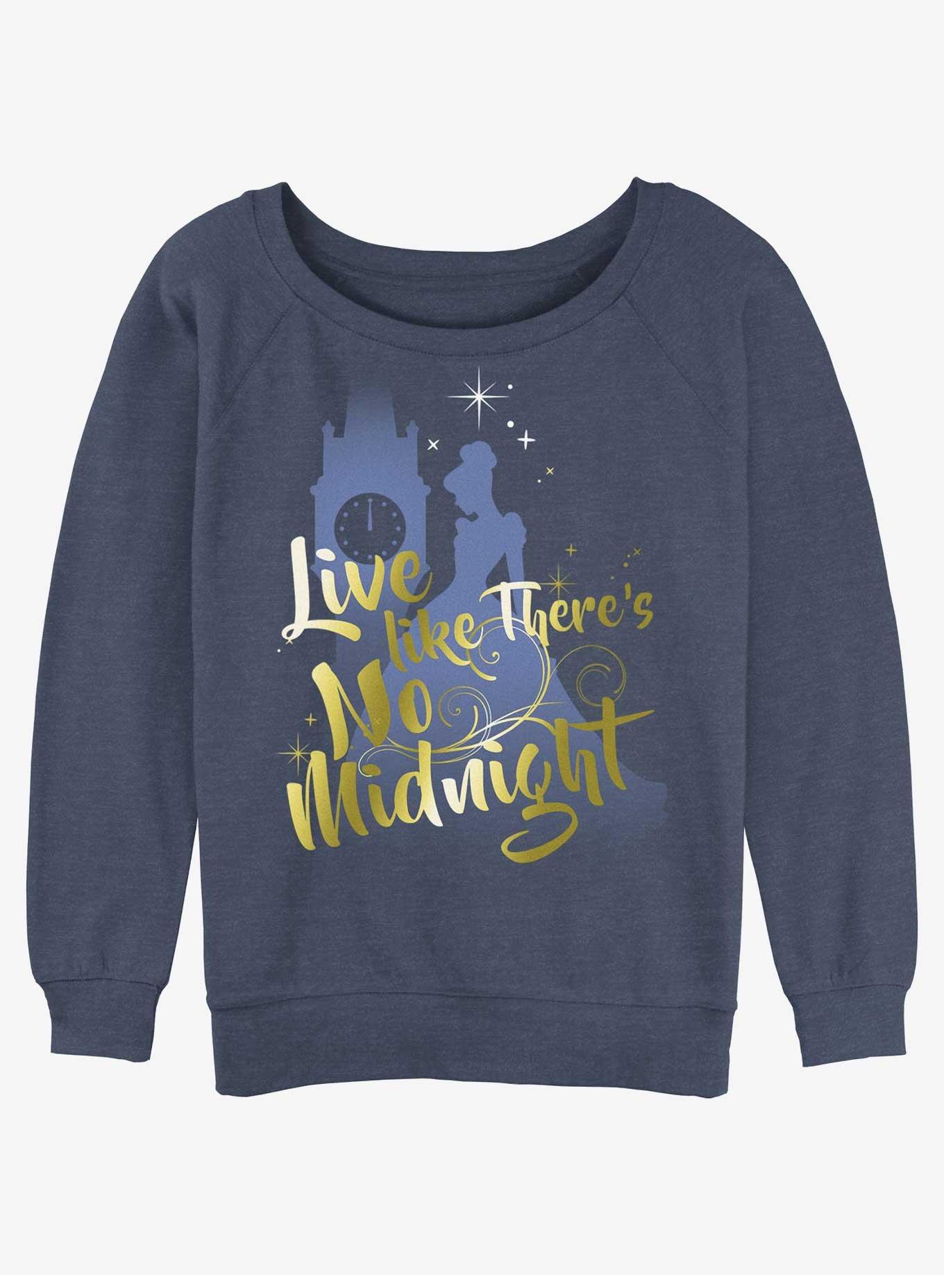Disney Cinderella No Midnight Womens Slouchy Sweatshirt, , hi-res