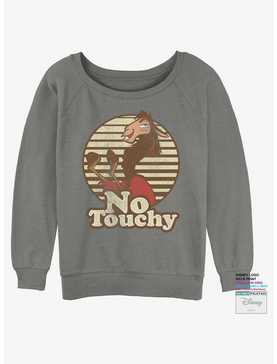 Disney The Emperor's New Groove Kuzco No Touchy Womens Slouchy Sweatshirt, , hi-res