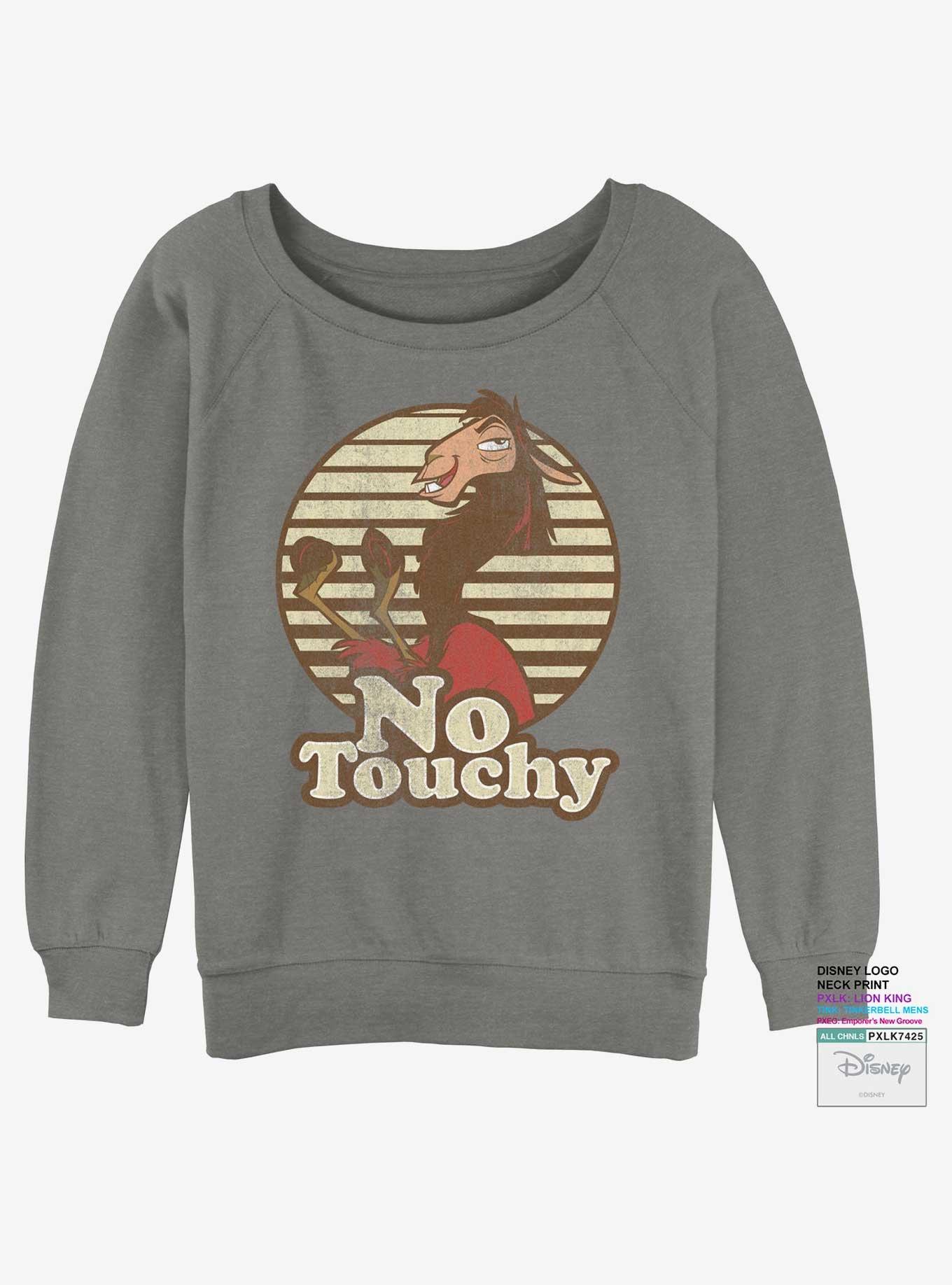 Disney The Emperor's New Groove Kuzco No Touchy Womens Slouchy Sweatshirt, , hi-res