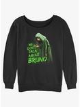 Disney Encanto Bruno Womens Slouchy Sweatshirt, BLACK, hi-res