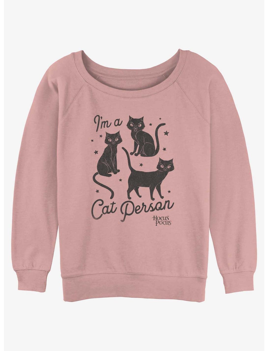 Disney Hocus Pocus Binx Cat Person Womens Slouchy Sweatshirt, DESERTPNK, hi-res
