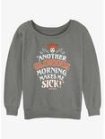 Disney Hocus Pocus Winnie Another Glorious Morning Womens Slouchy Sweatshirt, GRAY HTR, hi-res