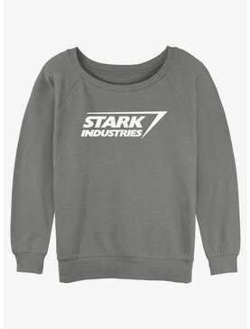 Marvel Iron Man Stark Industries Logo Womens Slouchy Sweatshirt, , hi-res