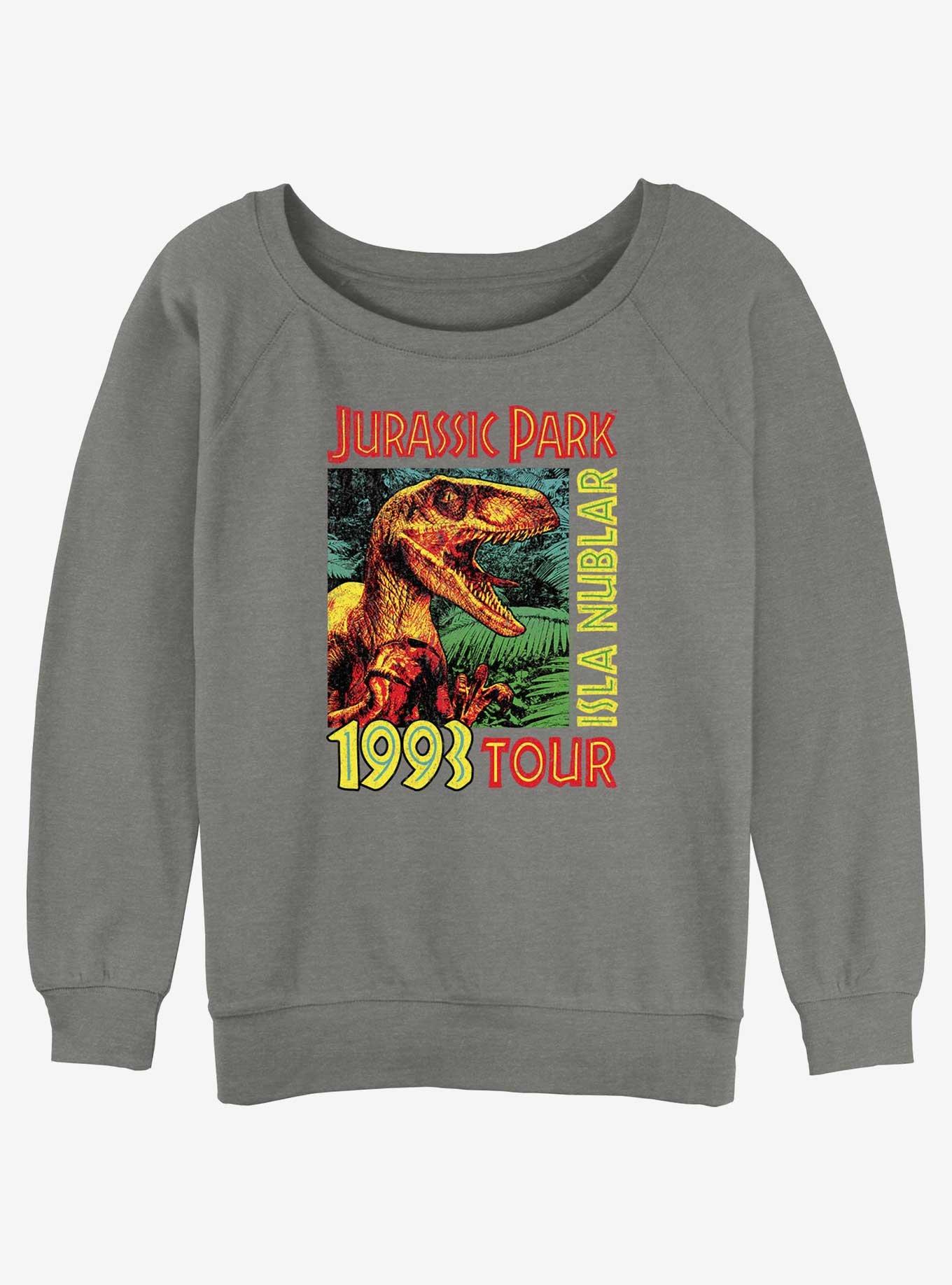 Jurassic Park Isla Nublar Tour Womens Slouchy Sweatshirt, , hi-res