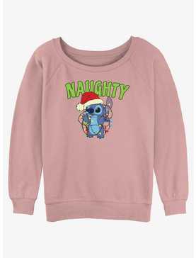 Disney Lilo & Stitch Naughty Stitch Womens Slouchy Sweatshirt, , hi-res