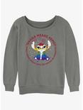 Disney Lilo & Stitch Ohana Pride Womens Slouchy Sweatshirt, GRAY HTR, hi-res