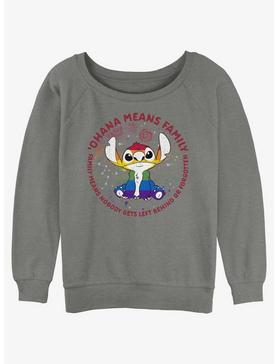 Disney Lilo & Stitch Ohana Pride Womens Slouchy Sweatshirt, , hi-res