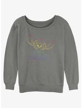 Disney Lilo & Stitch Pride Stitch Womens Slouchy Sweatshirt, , hi-res