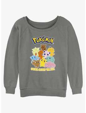 Pokemon Catch 'Em All Womens Slouchy Sweatshirt, , hi-res