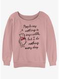 Disney Winnie The Pooh Nothing Is Impossible Womens Slouchy Sweatshirt, DESERTPNK, hi-res
