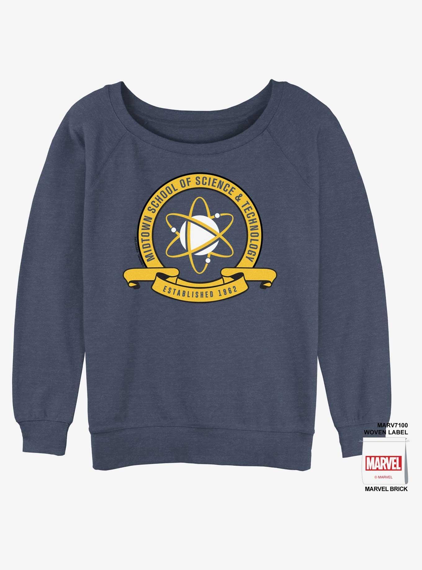 Marvel Spider-Man Midtown Emblem Womens Slouchy Sweatshirt, , hi-res