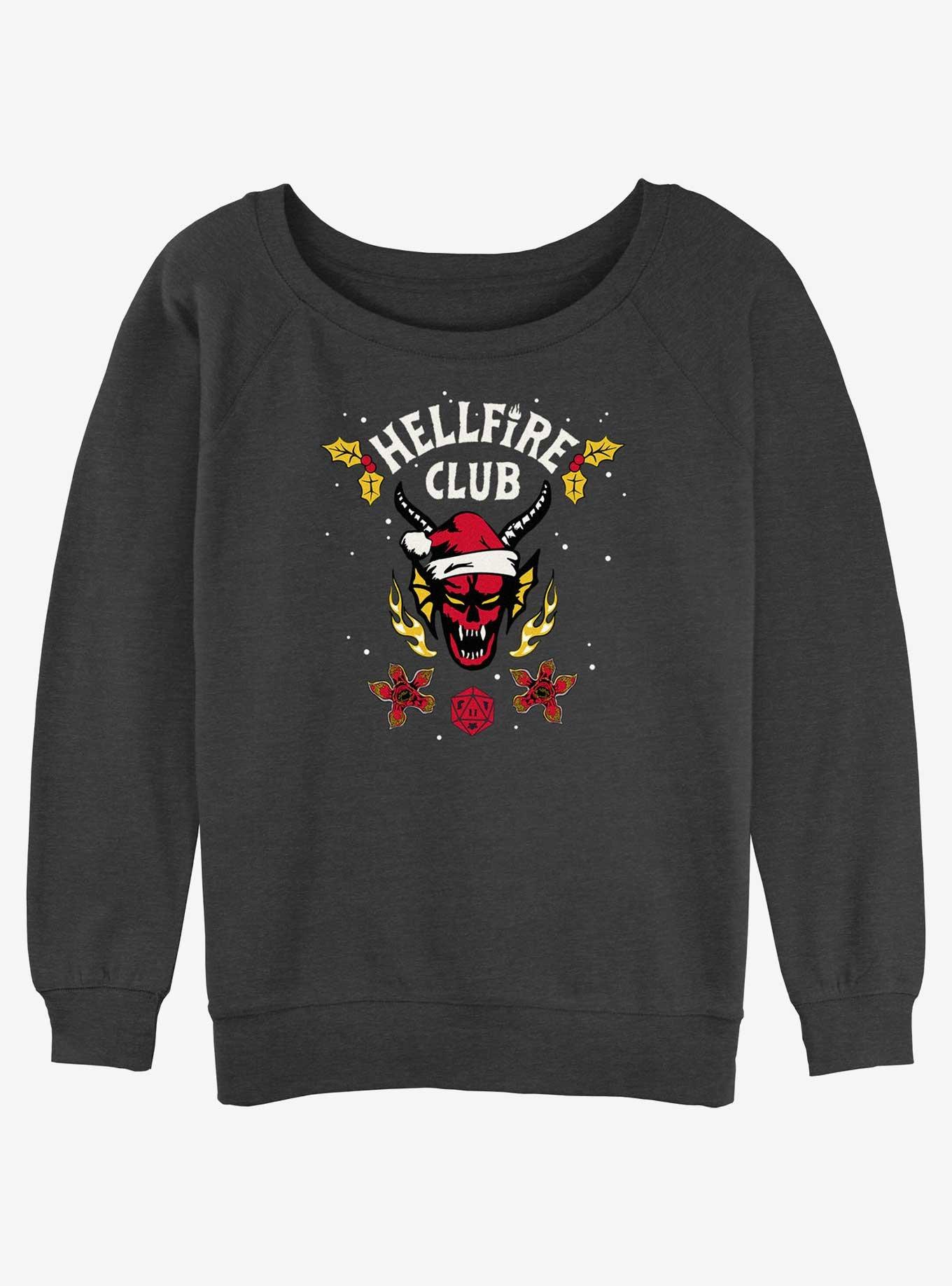 Stranger Things A Hellfire Holiday Womens Slouchy Sweatshirt, , hi-res