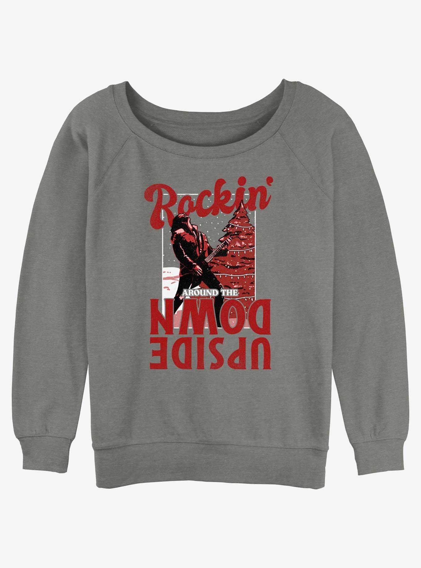 Stranger Things Eddie Rockin' Upside Down Womens Slouchy Sweatshirt, , hi-res