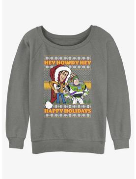 Disney Pixar Toy Story Howdy Ugly Christmas Womens Slouchy Sweatshirt, , hi-res