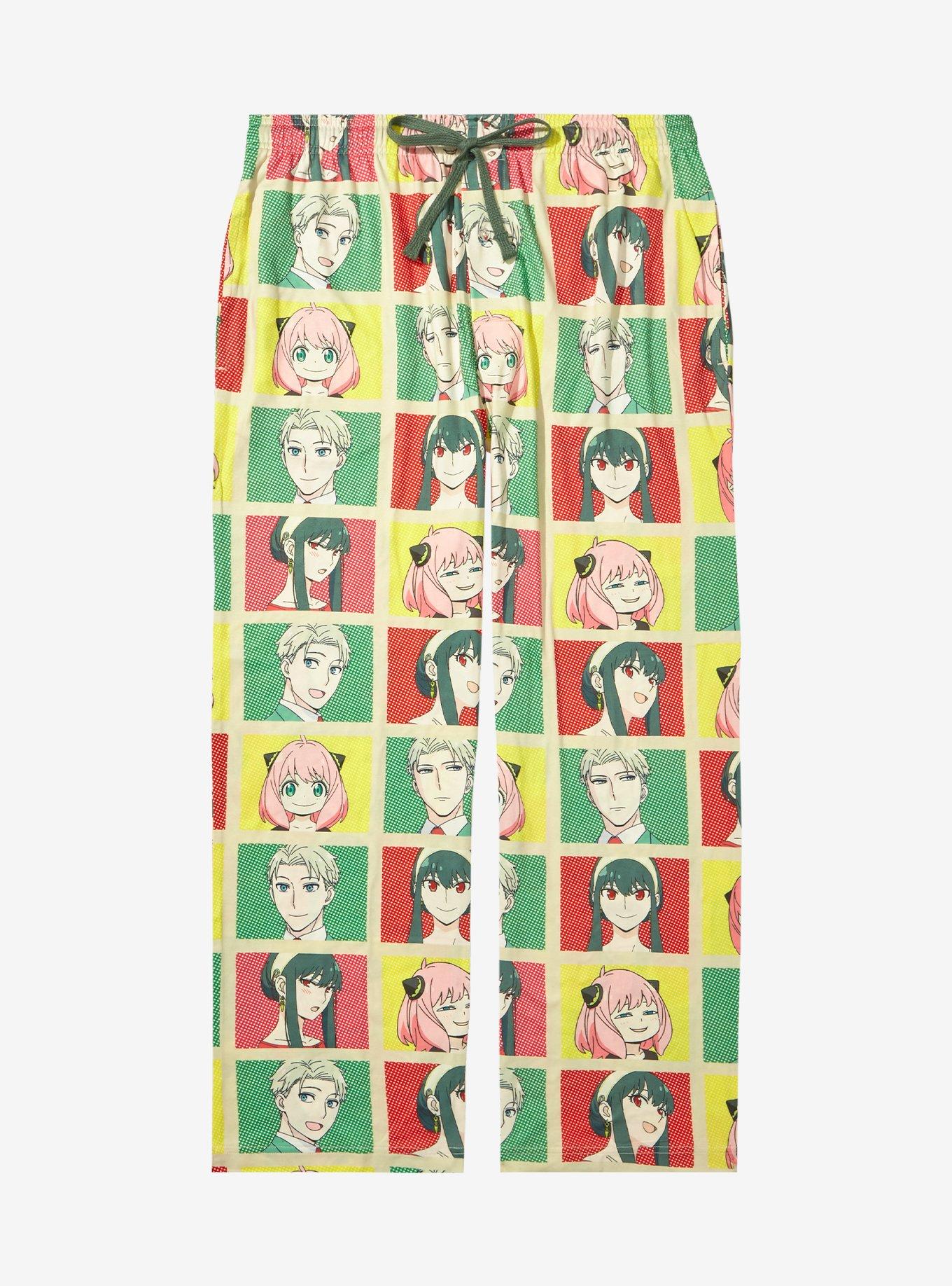 Spy x Family Character Grid Allover Print Sleep Pants - BoxLunch Exclusive, MULTI, hi-res