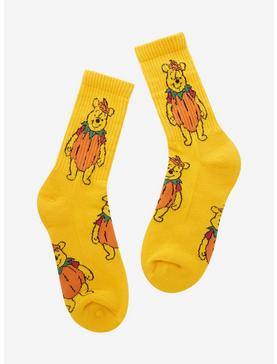 Disney Winnie the Pooh Pumpkin Costume Allover Print Crew Socks - BoxLunch Exclusive , , hi-res