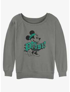 Disney Minnie Mouse Prost Cheers in German Womens Slouchy Sweatshirt, , hi-res