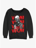 Stranger Things Vecna Horror Poster Womens Slouchy Sweatshirt, BLACK, hi-res