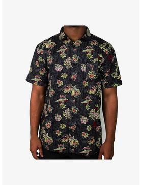 Star Wars Boba Fett Floral Woven Button-Up, , hi-res