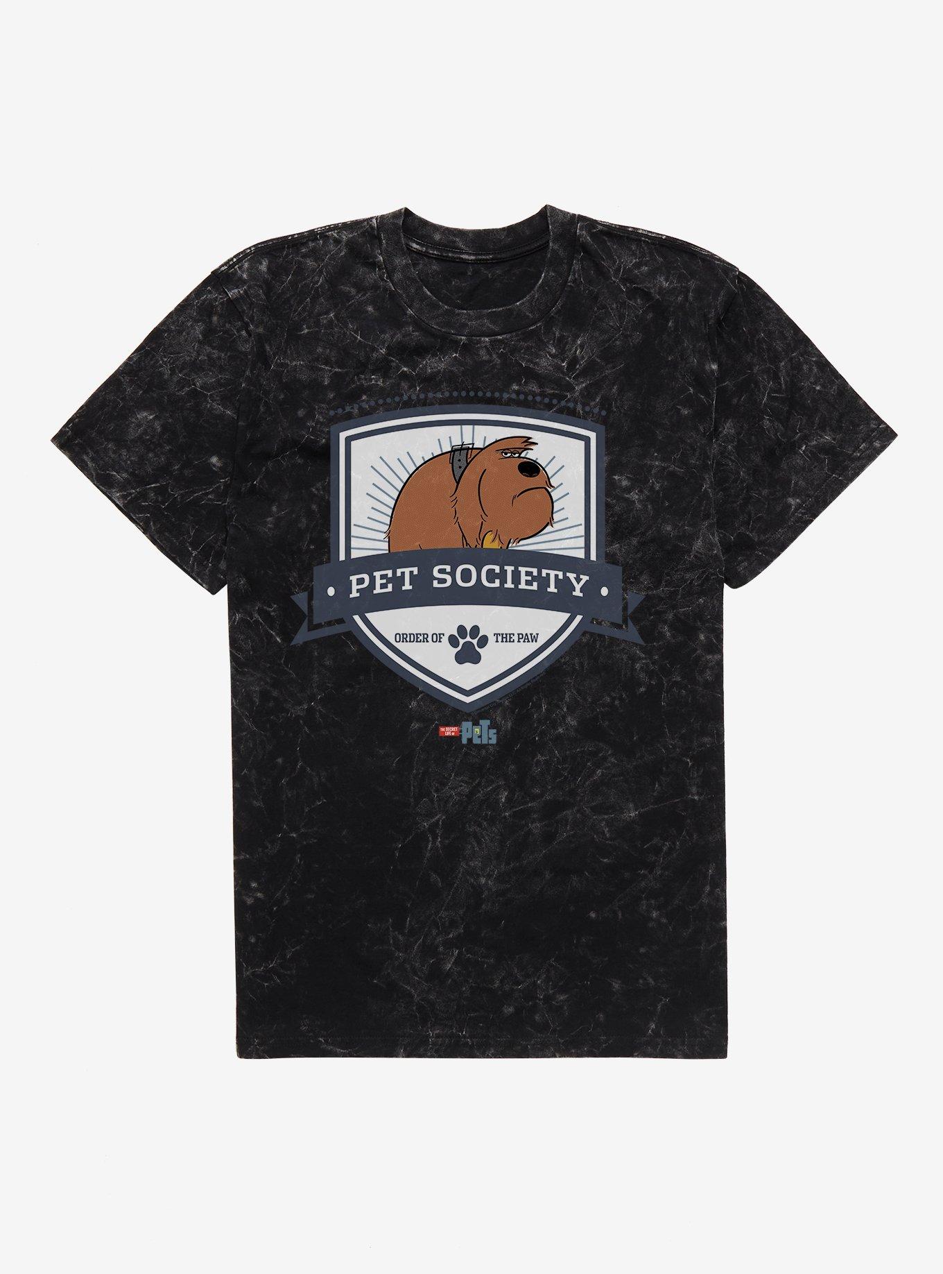 The Secret Life of Pets Duke Pet Society Mineral Wash T-Shirt, BLACK MINERAL WASH, hi-res