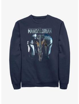 Star Wars The Mandalorian Din Djarin & Bo-Katan Mythosaur Hot Topic Web Exclusive Sweatshirt, , hi-res