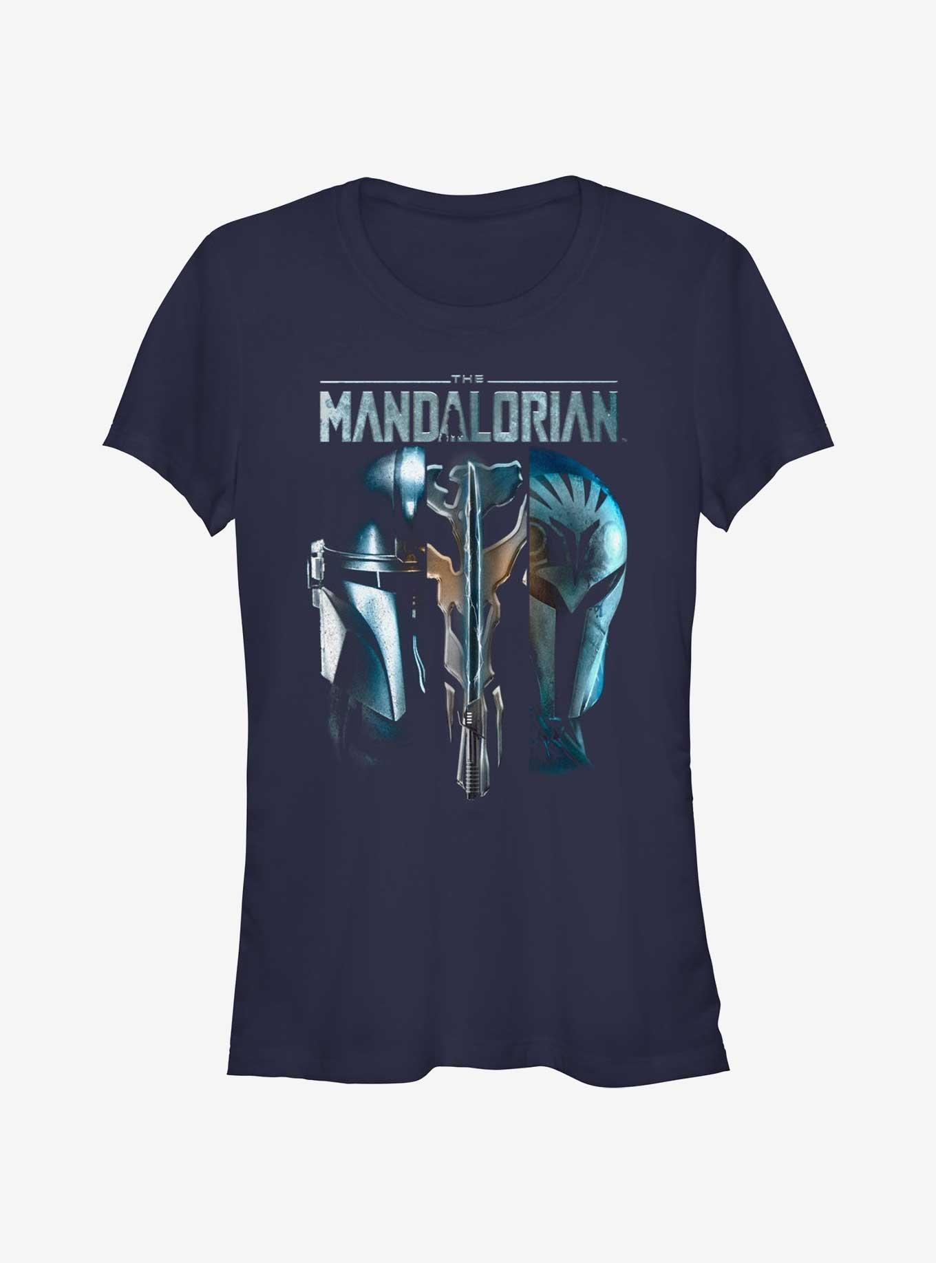 Star Wars The Mandalorian Din Djarin & Bo-Katan Mythosaur Hot Topic Web Exclusive Girls T-Shirt, , hi-res