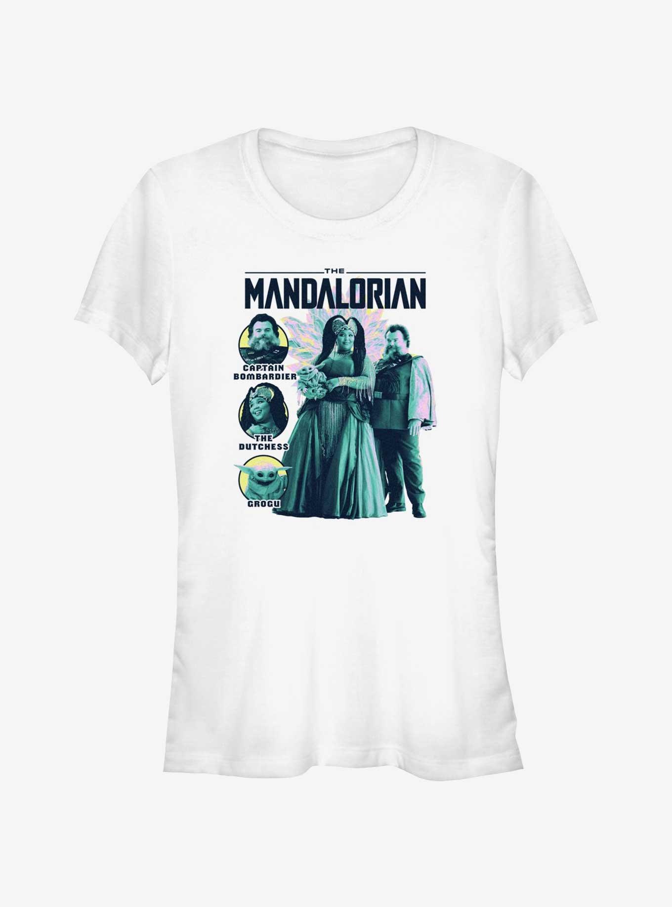 Star Wars The Mandalorian The Captain and The Dutchess Girls T-Shirt, WHITE, hi-res