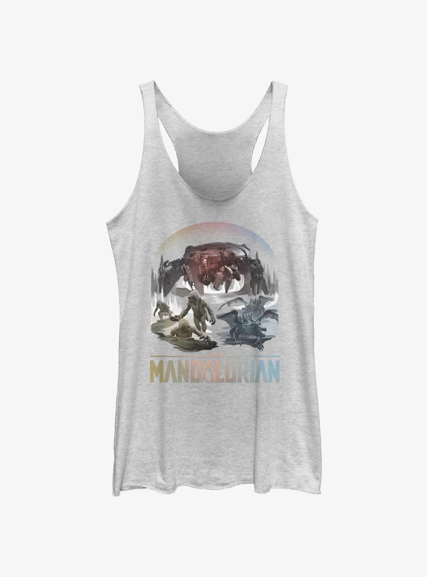 Star Wars The Mandalorian The Living Waters in the Mines of Mandalore Girls Tank, WHITE HTR, hi-res
