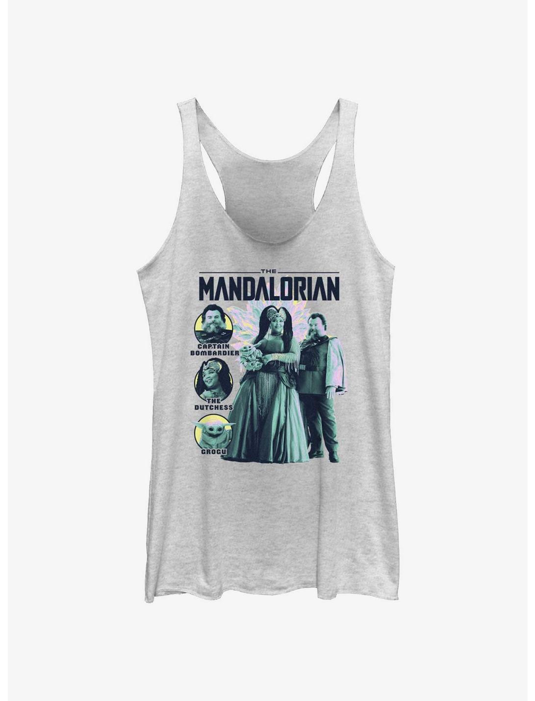 Star Wars The Mandalorian The Captain and The Dutchess Girls Tank, WHITE HTR, hi-res