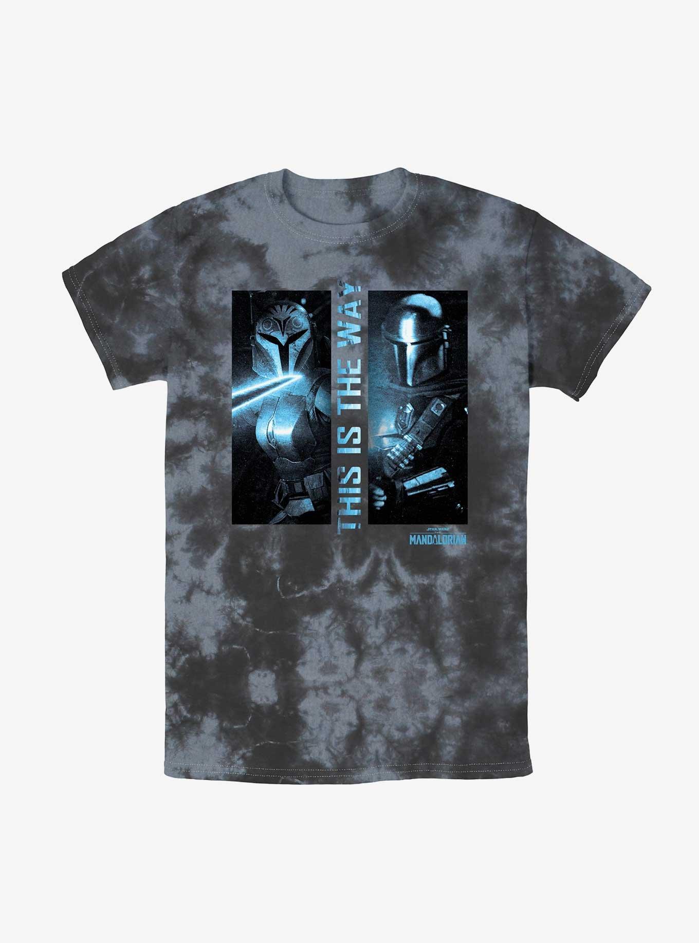 Star Wars The Mandalorian Dark Saber Tie-Dye T-Shirt, BLKCHAR, hi-res