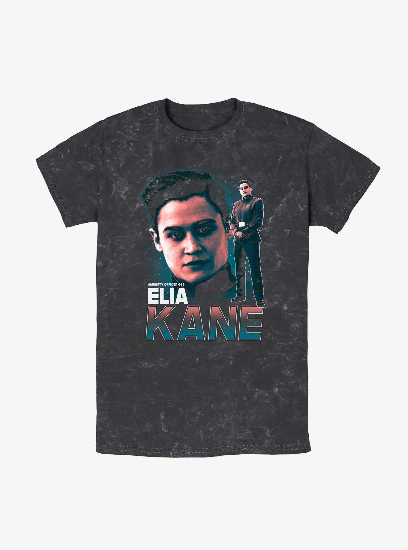 Star Wars The Mandalorian Amnesty Officer Elia Kane Mineral Wash T-Shirt, , hi-res