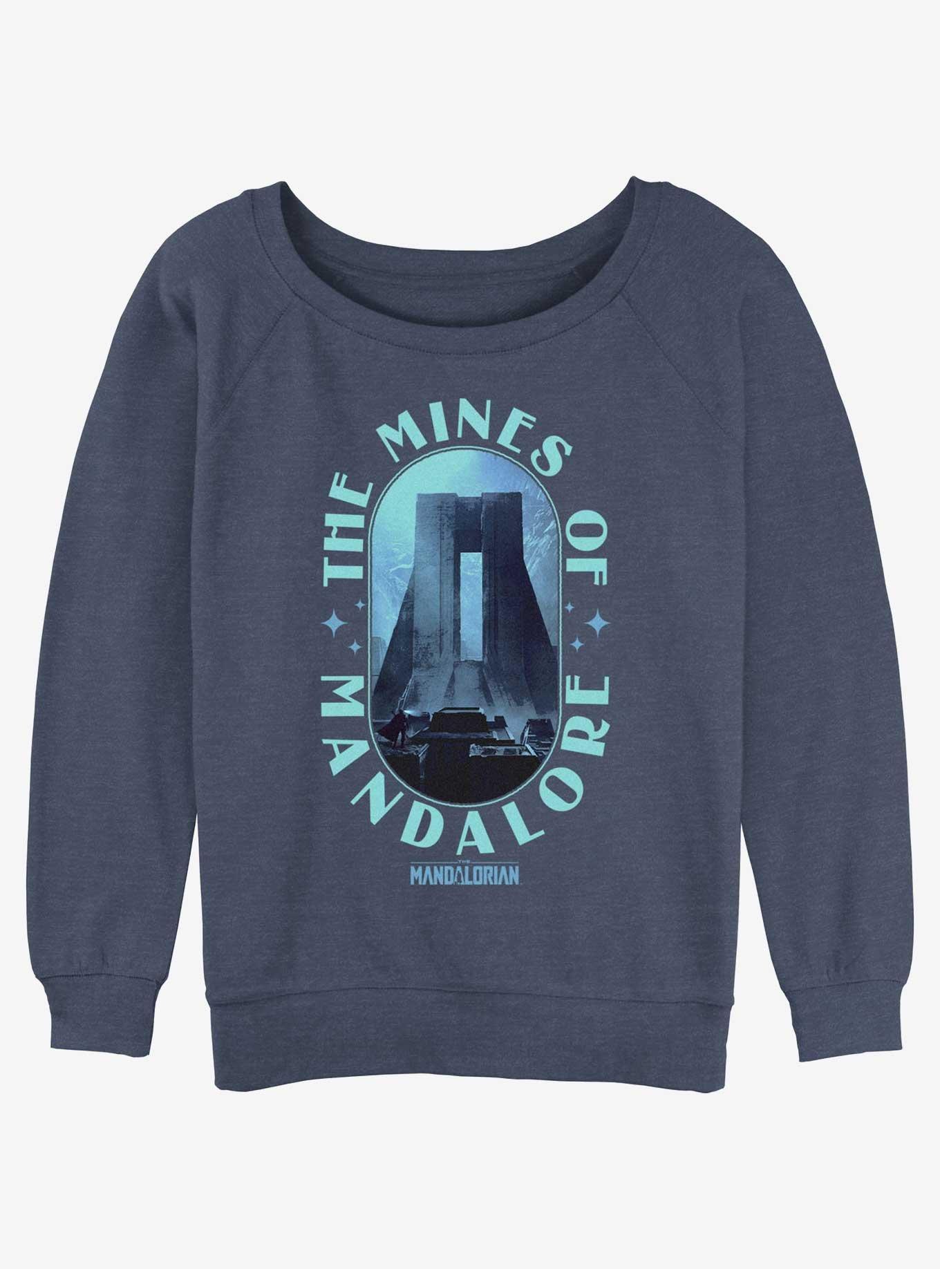 Star Wars The Mandalorian The Mines of Mandalore Slouchy Sweatshirt, BLUEHTR, hi-res