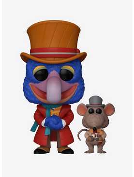 Funko Pop! Movies Disney The Muppet Christmas Carol Charles Dickens with Rizzo Vinyl Figure, , hi-res