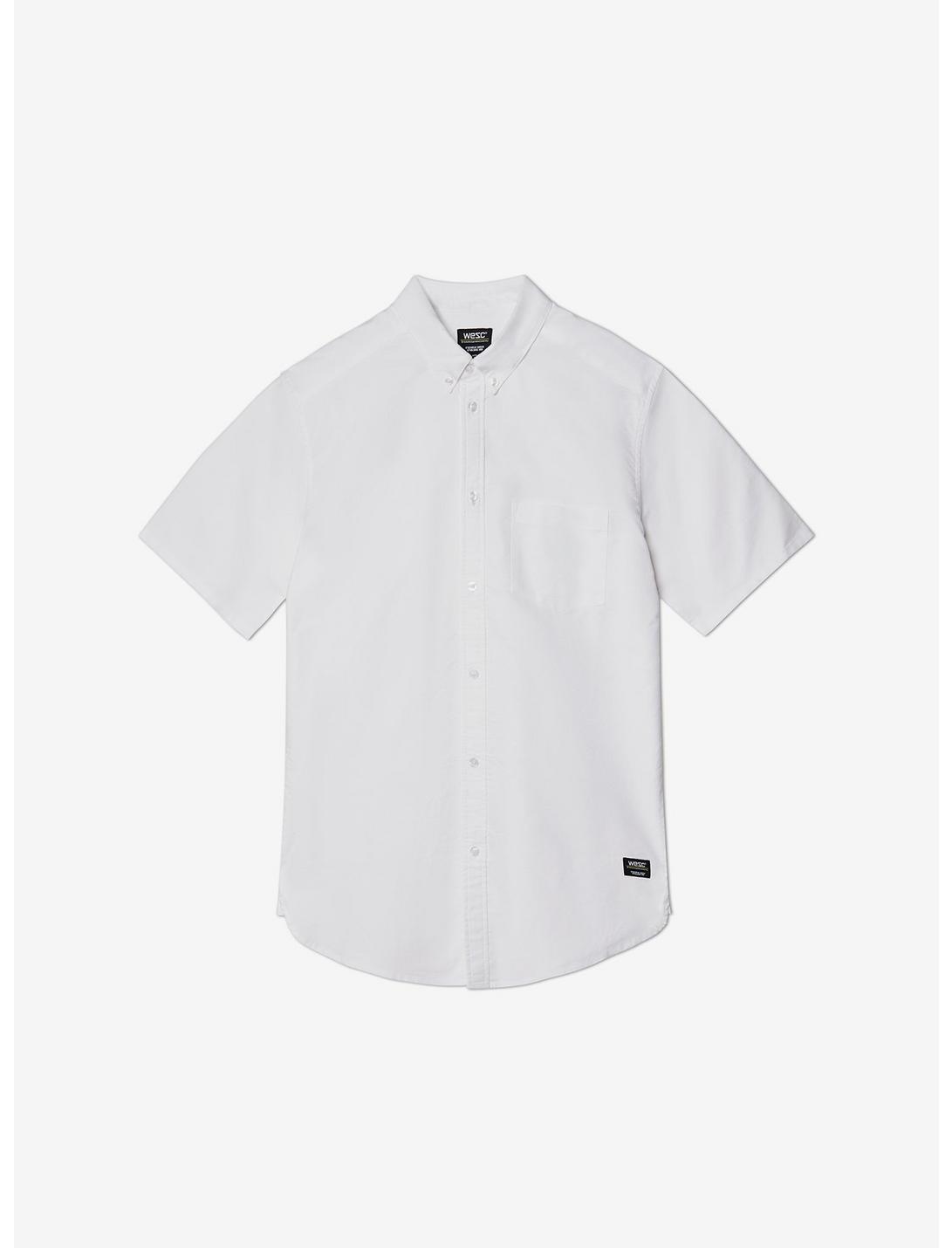 WeSC Oden Oxford Short Sleeve Button-Up Shirt White, BRIGHT WHITE, hi-res