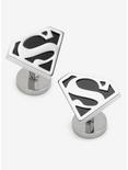 DC Comics Superman Black Onyx Stainless Steel Cufflinks, , hi-res