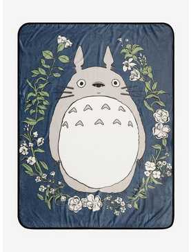 Studio Ghibli My Neighbor Totoro Floral Fleece Throw - BoxLunch Exclusive, , hi-res