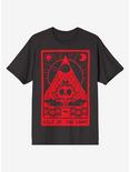 Cult Of The Lamb Tarot Card T-Shirt, BLACK, hi-res