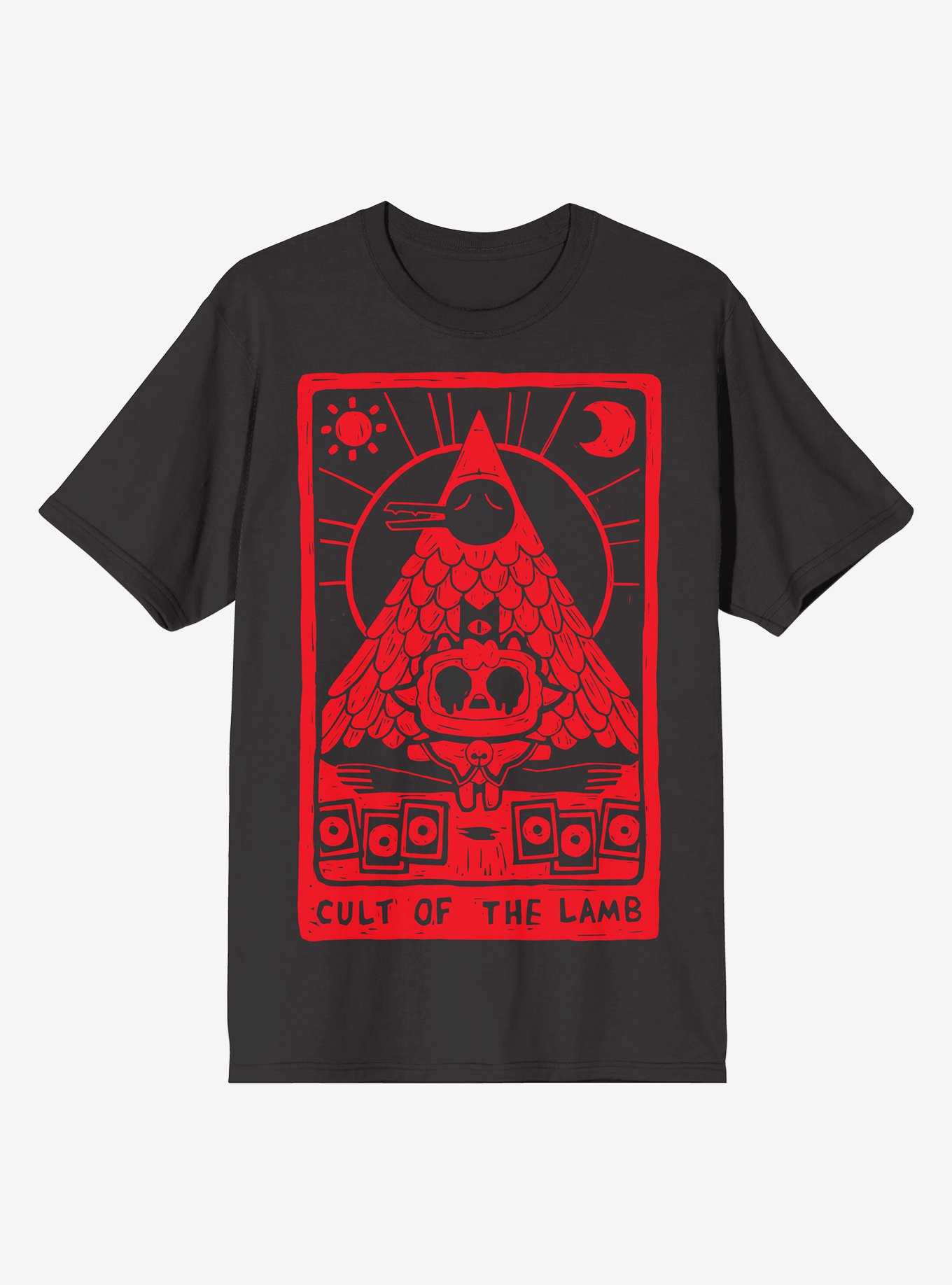 Cult Of The Lamb Tarot Card T-Shirt, , hi-res