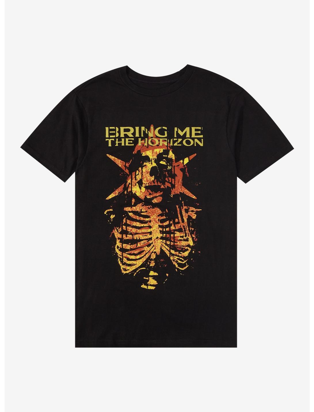 Bring Me The Horizon Skeleton With Eyes T-Shirt, BLACK, hi-res